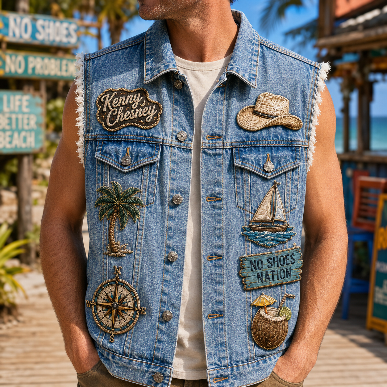 KNCN PREMIUM DENIM VEST HQH