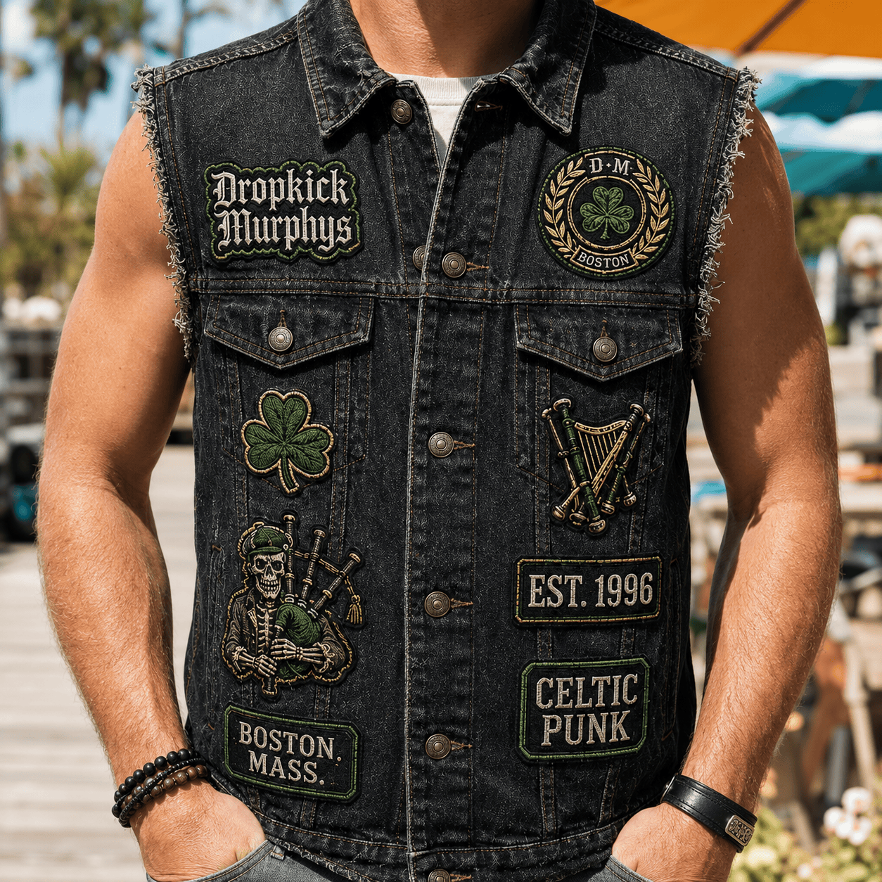 DKMP PREMIUM DENIM VEST NTVA