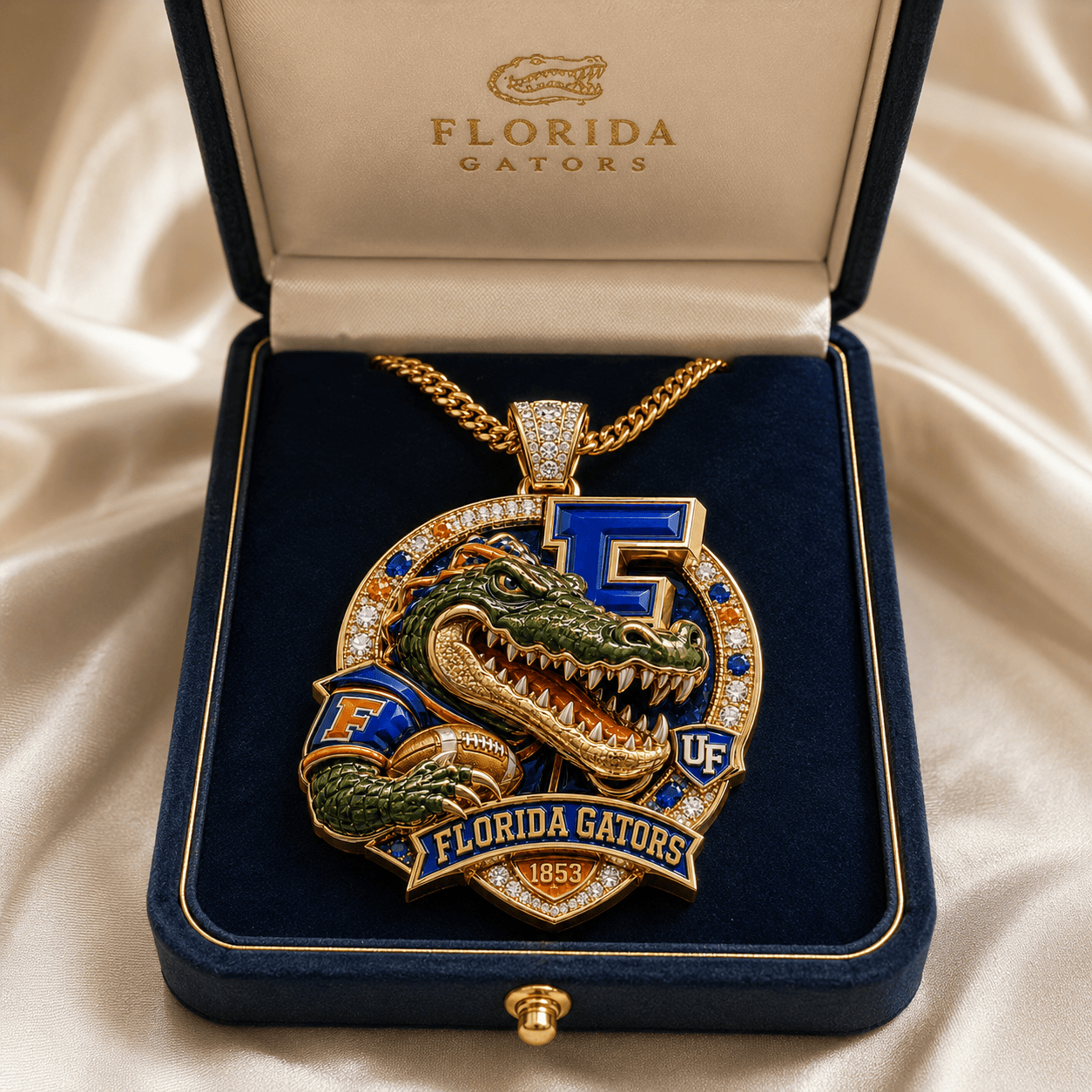 FGT Solid Gold Chain with Diamond Pendant PDL