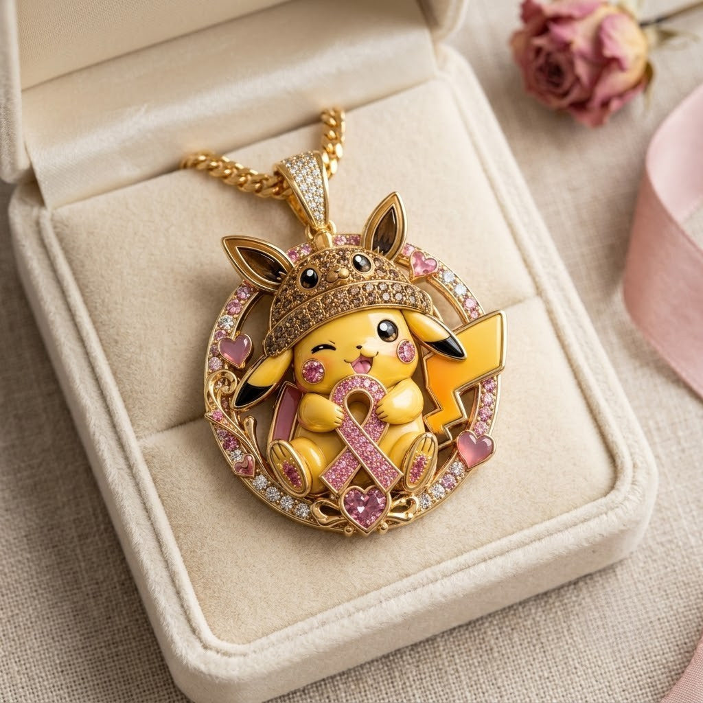 PKM Solid Gold Chain with Diamond Pendant PDL