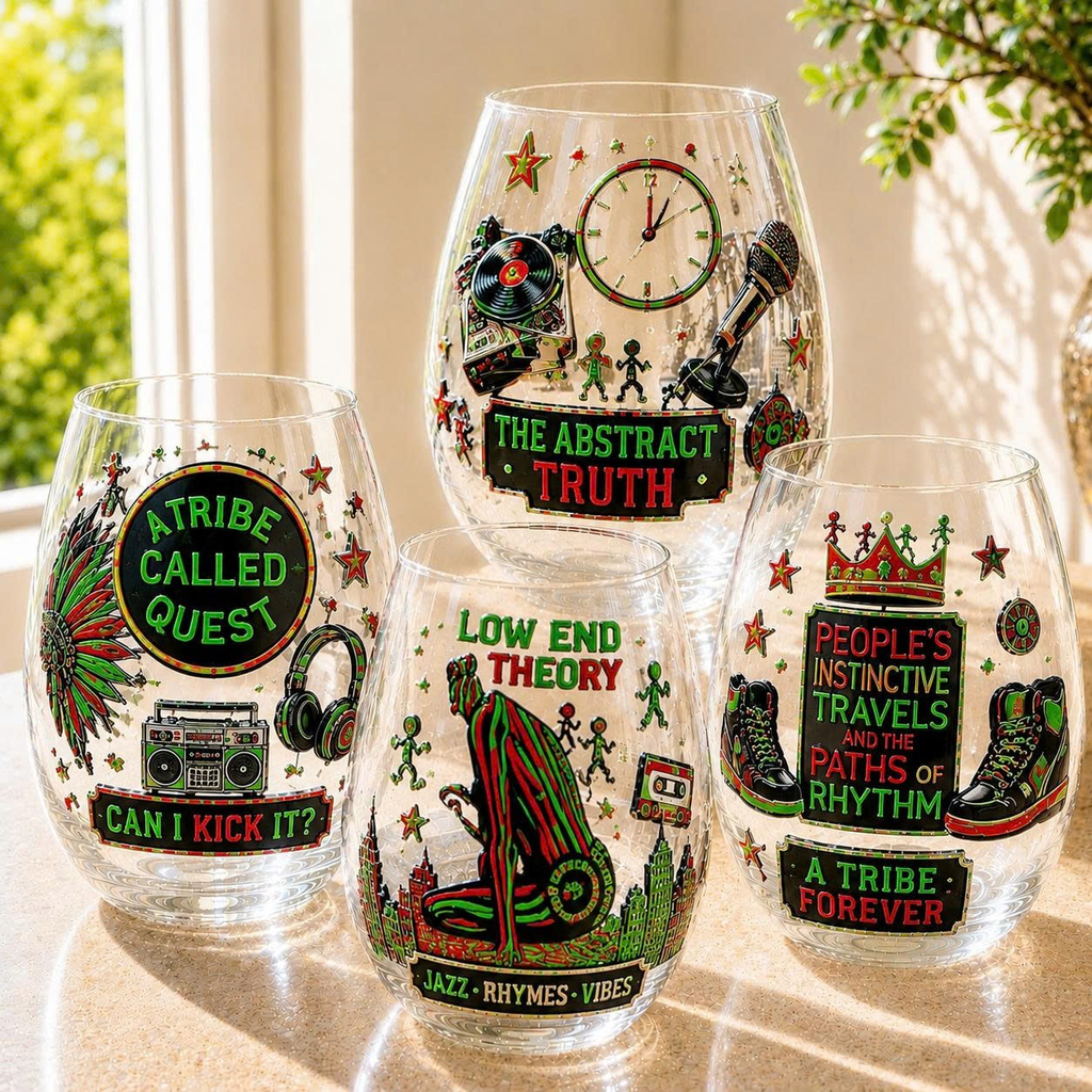 Premium ATCQ Wine Glass Cup TTN